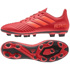 Scarpe da calcio Adidas Predator 19.4 FxG M D97970 multicolore rosso