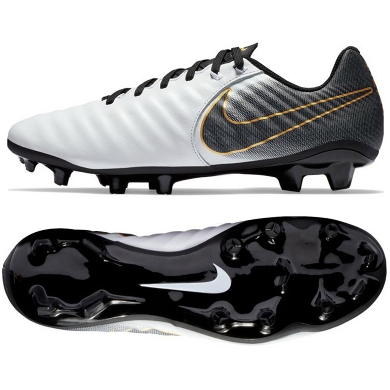 Scarpa da calcio Nike Tiempo Legend 7 Academy Fg M AO2596-100 multicolore d'argento