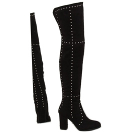 Stivali neri con tacco alto NC221 Black nero