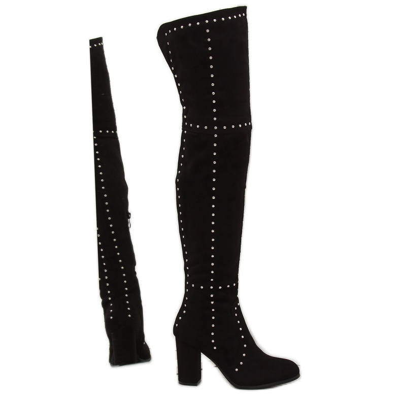 Stivali neri con tacco alto NC221 Black nero