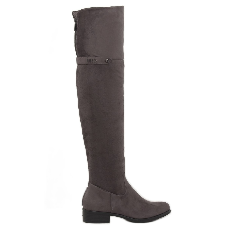 Stivali grigi moschettiere 7531-PG Grigio