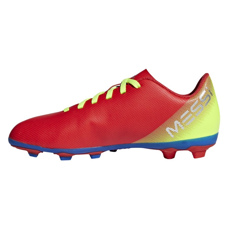 Scarpe da calcio Adidas Nemeziz Messi 18.4 FxG Jr CM8630 multicolore rosso