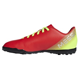 Scarpe da calcio Adidas Nemeziz Messi 18.4 Tf Jr CM8642 multicolore rosso