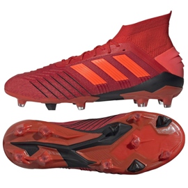 Scarpe da calcio Adidas Predator 19.1 Fg M BC0552 multicolore rosso