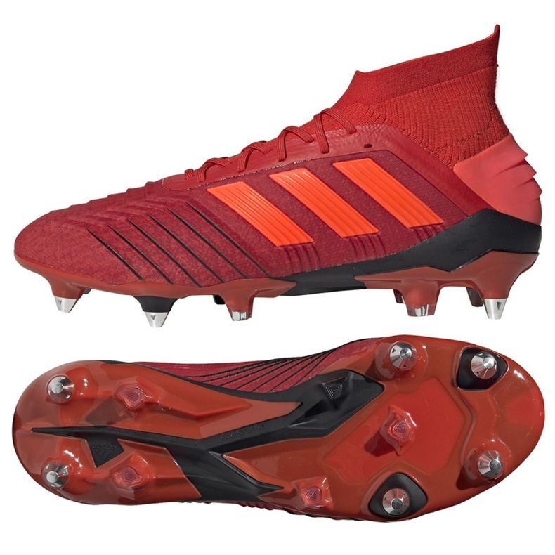 Scarpe da calcio Adidas Predator 19.1 Sg M D98054 rosso rosso