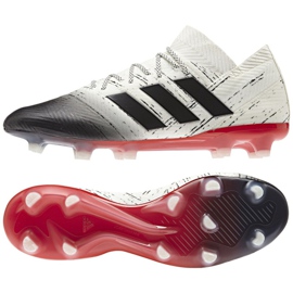 Scarpe da calcio Adidas Nemeziz 18.1 Fg M BB9425 bianca bianca