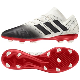 Scarpe da calcio Adidas Nemeziz 18.2 Fg M D97980 bianca bianca