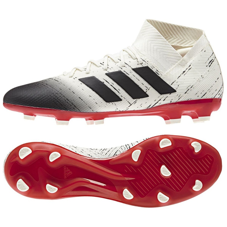 Scarpe da calcio Adidas Nemeziz 18.3 Fg M BB9437 bianca bianca