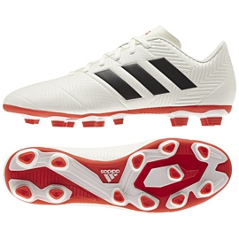 Scarpe da calcio Adidas Nemeziz 18.4 FxG M D97992 multicolore bianco