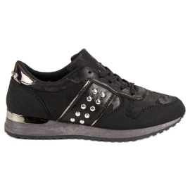 Scarpe sportive alla moda nero grigio