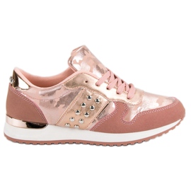 Scarpe sportive alla moda giallo rosa