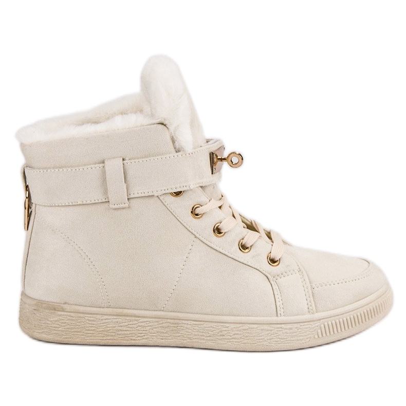 Sneakers alte in pelle scamosciata marrone