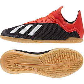 Scarpe indoor adidas X 18.3 Fg Jr BB9395 nero multicolore