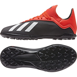 Scarpe da calcio Adidas X 18.3 Tf Jr BB9402 nero nero