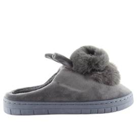 Pantofole grigie coniglietti grigio MA01 Grey