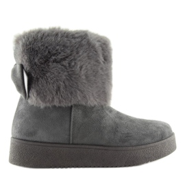 Grigio Stivali da neve da donna grigi LV58 Grey