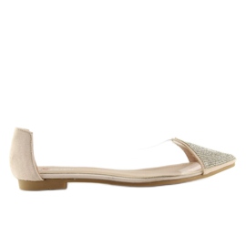 Ballerine beige trasparenti LT111P Albicocca