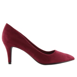 Décolleté con tacco a spillo 539 Wine rosso