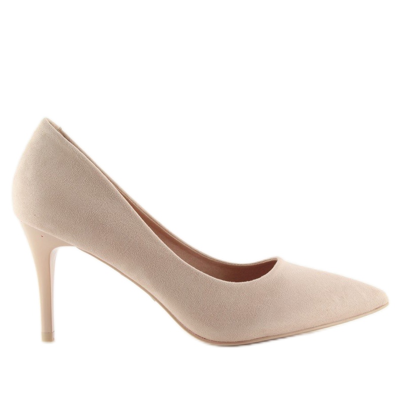 Comode décolleté su una spilla beige LE012P Beige