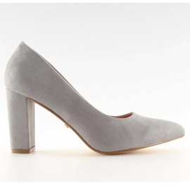Décolleté grigie con tacco alto NF-27 Grigio II-GAT