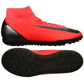 Nike Mercurial Superfly X 6 Club CR7 Tf M AJ3570-600 scarpe da calcio rosso rosso