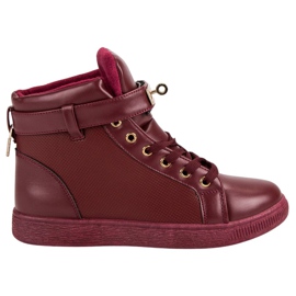 Sneakers bordeaux rosso