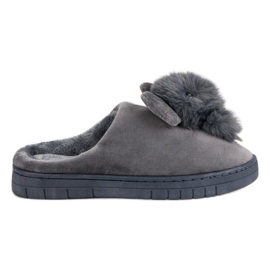 Pantofole comode grigio