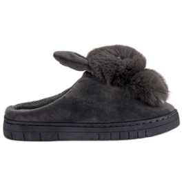 Pantofole calde grigio