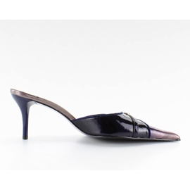 Pantofole con calandra 39555-2V blu navy