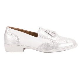 Tina&Co Mocassini con frange grigio