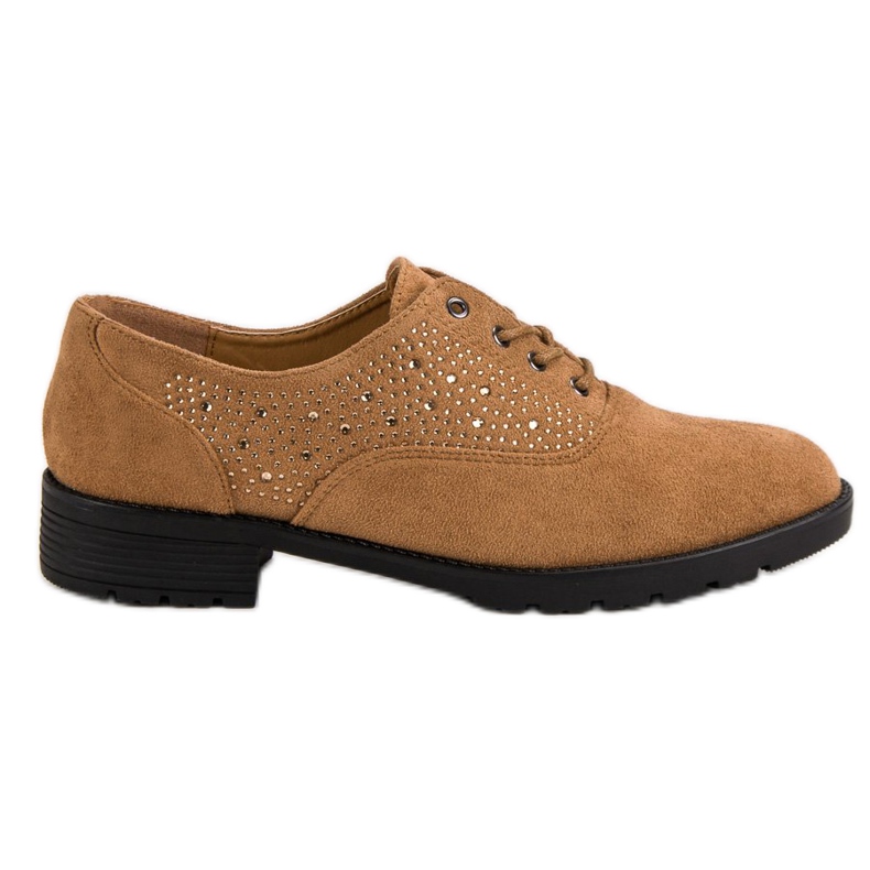 Scarpe in camoscio cammello marrone