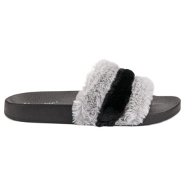 Seastar Pantofole con pelliccia grigio