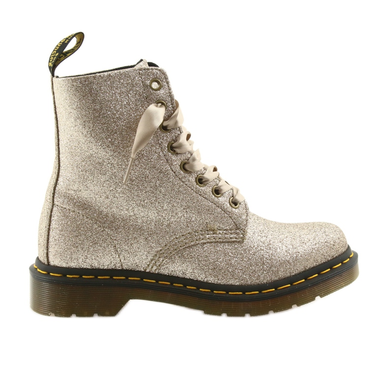 Dr. Martens 1460 PASCAL GLITTER ORO PALLIDO d'oro