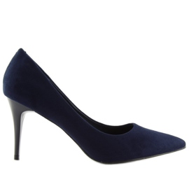 Classiche scarpe da donna blu navy 66-12 Navy tacchi
