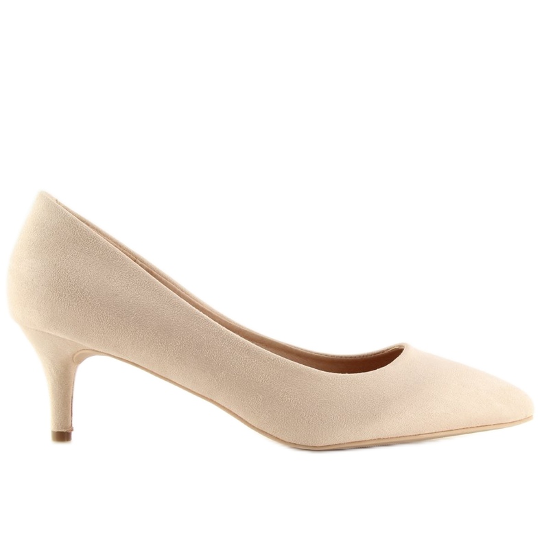 Décolleté con tacco basso beige 66-69 Beige