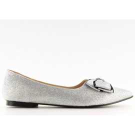 Ballerine argento lucido LT101 argento II-GAT grigio