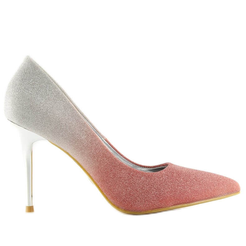 Tacchi iridescenti rosa-grigio ombre LE053P Pink