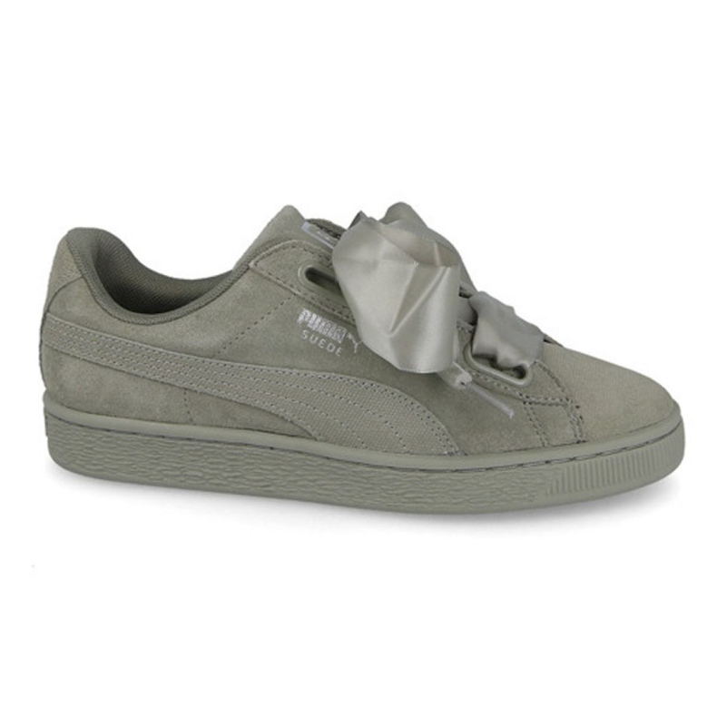 Puma Suede Heart Pebble W 365210 02 verde