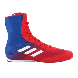 Scarpe da boxe adidas Box Hog Plus blu-rosso