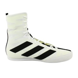 Adidas Box Hog 3 scarpe da boxe bianche bianca nero giallo