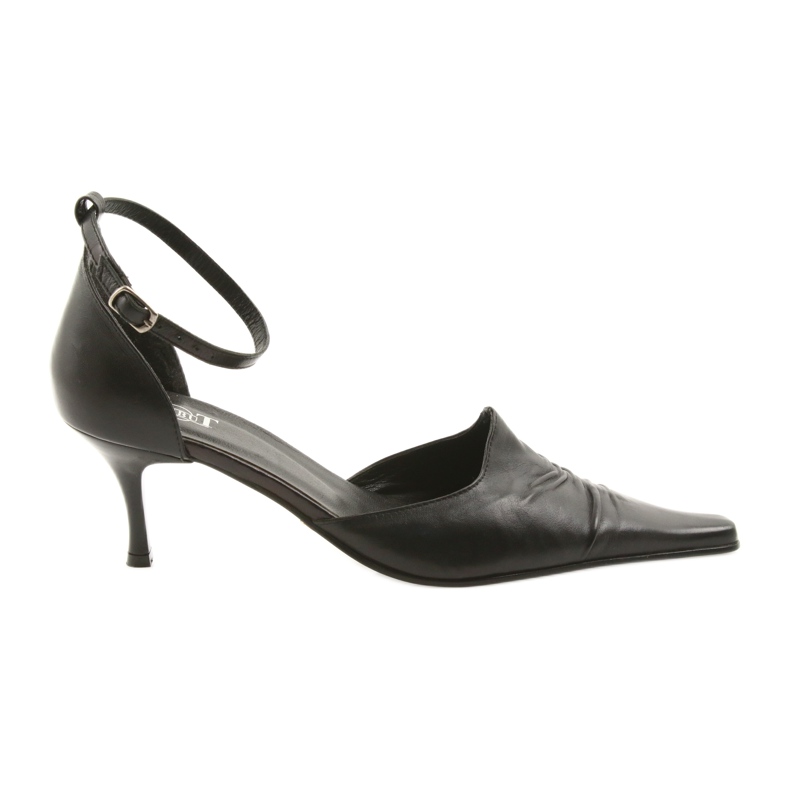Sandali da donna in pelle nera Eksbut 644 nero