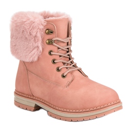SDS Trappers rosa con pelliccia