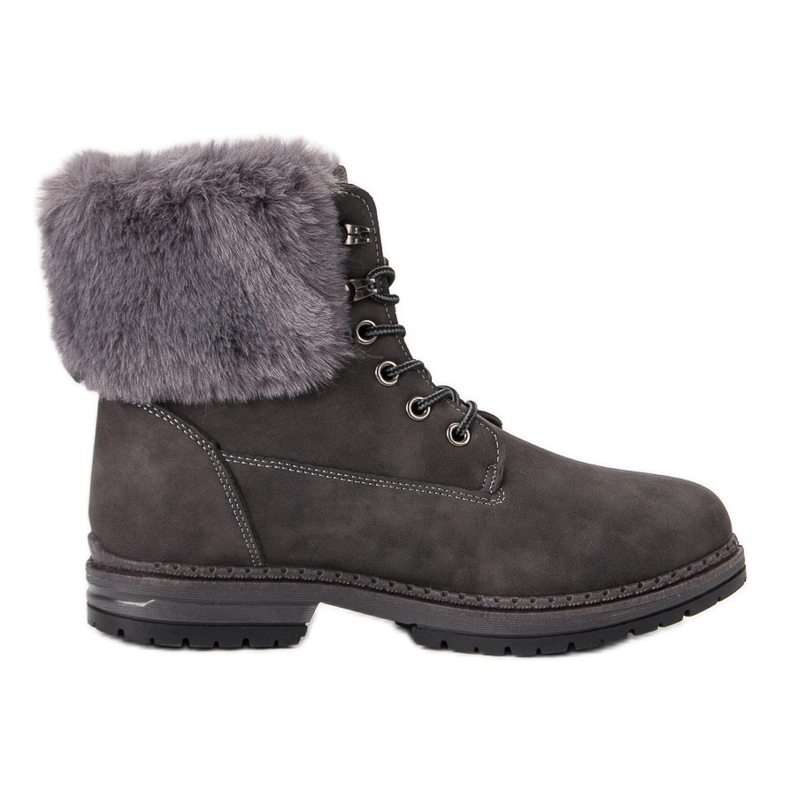 SDS Trappers grigi con pelliccia grigio