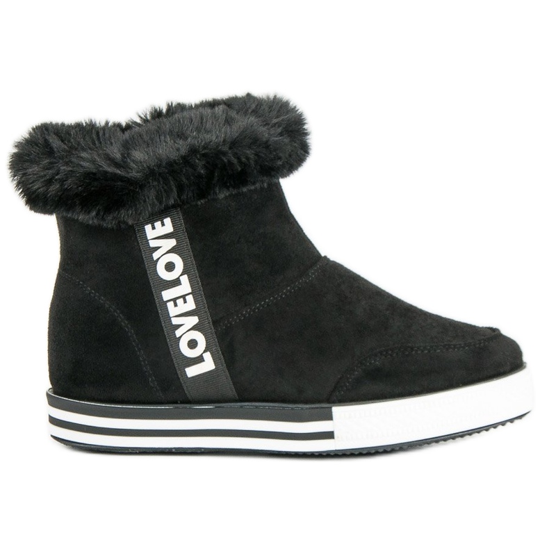 Ideal Shoes Scarpe da ginnastica alte isolate nero