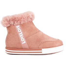 Ideal Shoes Scarpe da ginnastica alte isolate rosa