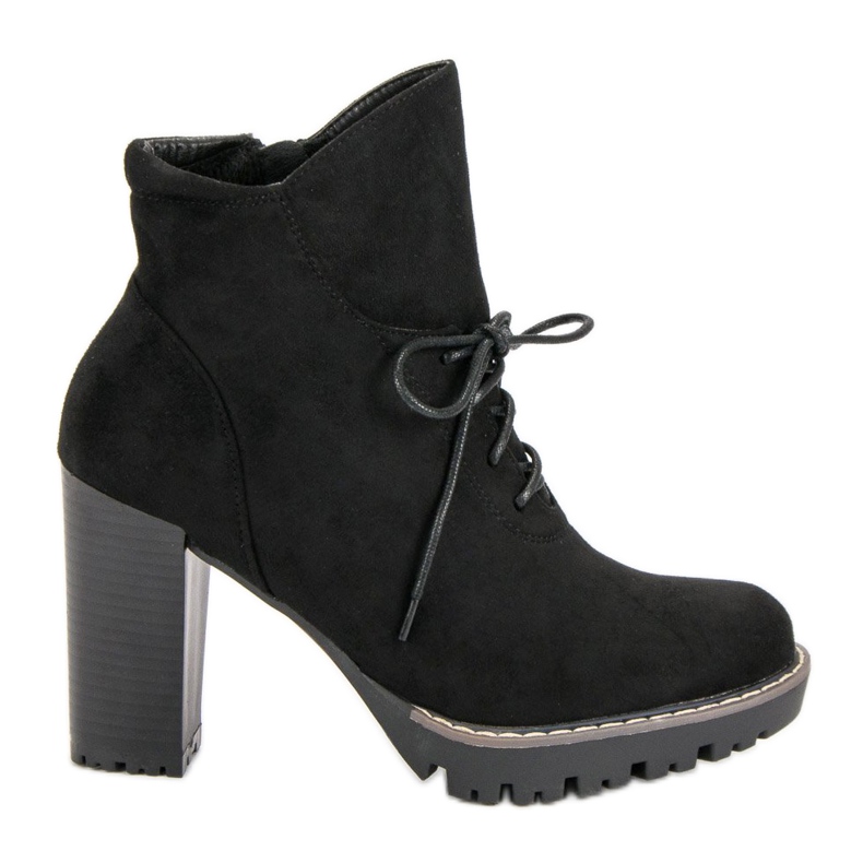 Nio Nio Stivali alla moda sulla piattaforma nero