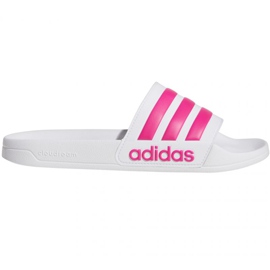 Adidas Adilette Doccia F34914 pantofole bianca rosa