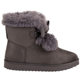 Mukluki grigio alla moda