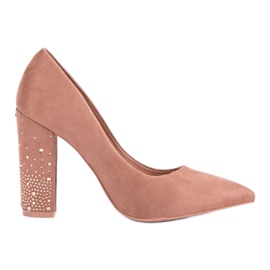 Bestelle Pompe per polvere con cristalli rosa
