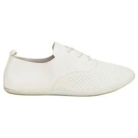 Sneakers annodate bianche bianco